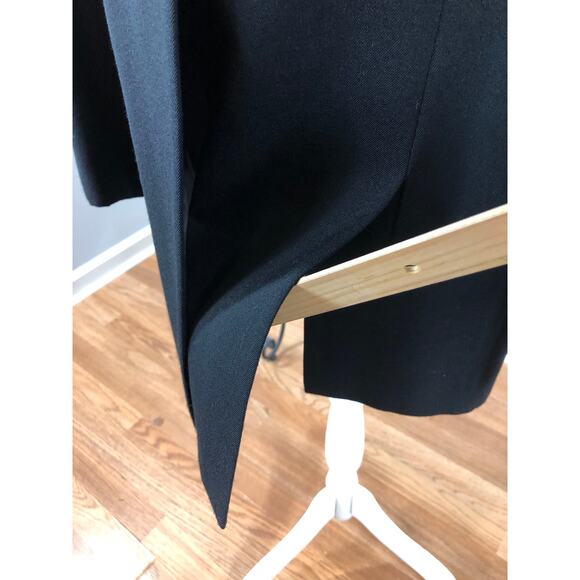 Kasper And Company ASL Women Jacket Size 6 Black 100% Wool V-neck Single Button - Picture 3 of 11